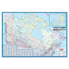 CCC80007 - CCC Laminated Detailed Canada Wall Map