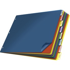 CRD84803 - Cardinal 11x17 Poly Insertable Dividers