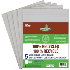 HLR51056 - Hilroy 100% Recycled Wide Ruled Letter Pad