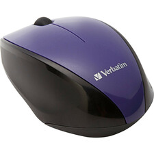 VER97994 - Verbatim Wireless Notebook Multi-Trac Blue LED Mouse - Purple