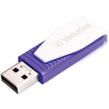 VER49816 - Verbatim 64GB Swivel USB Flash Drive - Violet