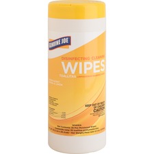 GJO14140EA - Genuine Joe Lemon Scent Disinfecting Cleaning Wipes