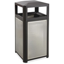 SAF9932BL - Safco Evos Series 15-gal Steel Waste Receptacle