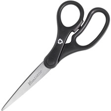 ACM15582 - Westcott KleenEarth 7" Straight Basic Black Handle Scissors