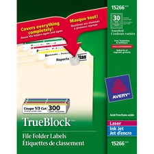 AVE15266 - Avery&reg; TrueBlock File Folder Label