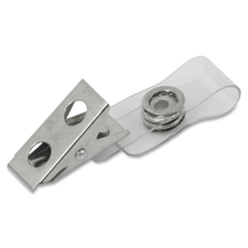 MGE1008310200 - Merangue Nickel Plated Alligator Badge Clips