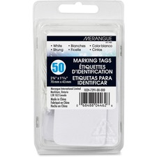 MGE10247291 - Merangue 50 Pack White Strung Tags