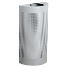 RUBFGSH12EPLS - Rubbermaid Half-round Steel Waste Receptable