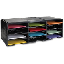 STX61602B01R - Storex 12-Compartment Litreature Organizers