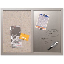 BVCMX04331608 - MasterVision MV Fabric/Dry-erase Bulletin Board