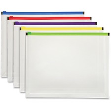 PFX85292 - Pendaflex Color Zipper Poly Envelopes