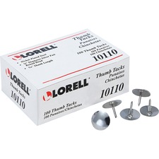 LLR10110 - Lorell 5/16" Steel Thumb Tacks