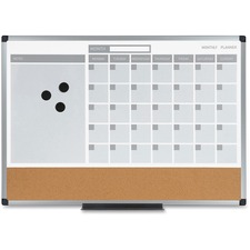 BVCMB3507186 - MasterVision 3-in-1 Combo Monthly Calendar Board