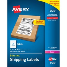 AVE05126 - Avery&reg; TrueBlock Permanent Shipping Labels