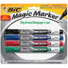 BICGELIPP41AS - BIC Great Erase Liquid Ink Dry Erase Markers