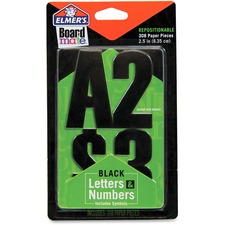 EPIE3069MQ - Elmer's Black Letters Numbers and Symbols Stickers