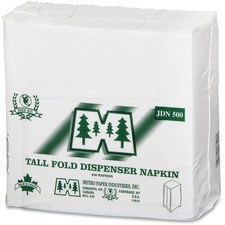 MEOJDN18500 - Metro Paper Greenleaf Jr. Lunch & Dinner Napkins