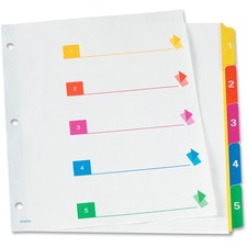 OXFCR2135NSRD - TOPS RapidX 5 & 8 Tab Super Colour Coded Dividers