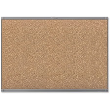 QRT200292 - Quartet Prestige 2 Graphite Frame Magnetic Cork Board