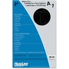 USS31211 - Headline Stick on Letters and Numbers