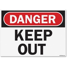 USS5491 - U.S. Stamp & Sign OSHA Danger Keep Out Safety Sign