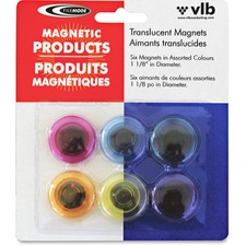 VLB61218 - Filemode Round Translucent Colourful Magnets