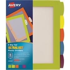 AVE24900 - Avery&reg; Big Tab Ultralast Plastic Dividers
