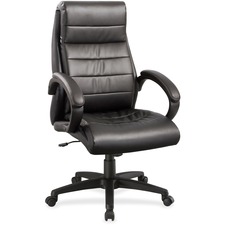 LLR59532 - Lorell Deluxe High-back Leather Chair