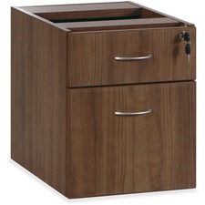 LLR69987 - Lorell Essentials Series Walnut Hanging Pedestal