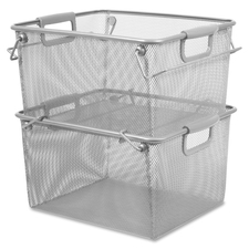 LLR84247 - Lorell Carry Handle Stacking Mesh Storage Bin