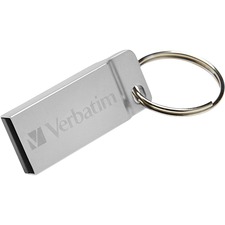 VER98750 - Verbatim 64GB Metal Executive USB Flash Drive - Silver
