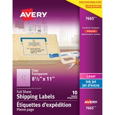 AVE7665 - Avery&reg; Full Sheet Shipping Labels