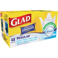 CLO30219FRM1 - Glad Easy-Tie White Kitchen Catchers Bags