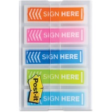 MMM684SHOPBLA - Post-it&reg; Sign Here 1/2" Arrow Flags