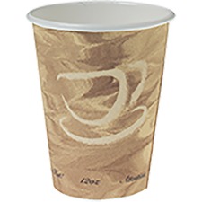 SLO412MSN0029 - Solo 12oz Paper Hot Drink Cup Squat Mistique Design