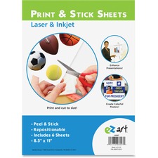 USS6097 - U.S. Stamp & Sign Print/Stick Letter Size Sheets