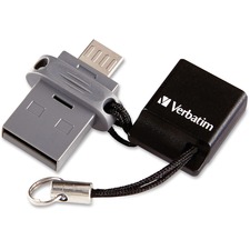 VER99140 - Verbatim 64GB Store 'n' Go Dual USB Flash Drive