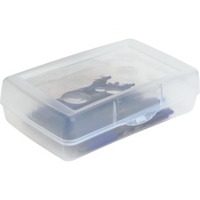 SPR23810 - Sparco Clear Plastic Pencil Box