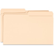 BSN99718 - Business Source 1/2-cut Tab Legal Manila File Folders