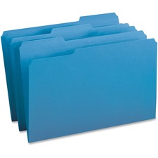 BSN99719 - Business Source 1/3-cut Tab Legal Colored File Folders