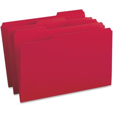 BSN99720 - Business Source 1/3-cut Tab Legal Colored File Folders
