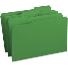 BSN99721 - Business Source 1/3-cut Tab Legal Colored File Folders