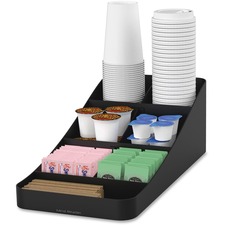 EMSCOMP7BLK - Mind Reader EMS Mind Trove 7-Condiment Coffee Organizer