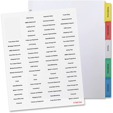 BSN99813 - Business Source Index Dividers and Labels
