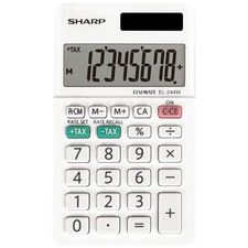 SHREL244WB - Sharp Calculators EL-244WB 8-Digit Professional Pocket Calculator