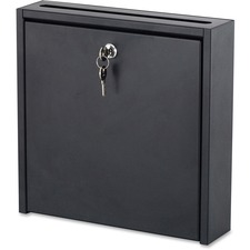 SAF4258BL - Safco 12 x 12" Wall-Mounted Inter-department Mailbox with Lock