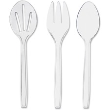 UNS122891 - Unisource 3-Piece Plastic Serving Cutlery