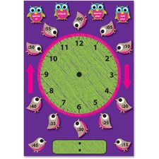 TEP8320 - Trend WipeOff Stars/Swirls Calendar Bulletin Board Set