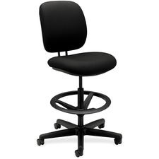 HON5905CU10T - HON ComforTask Stool, Black Fabric