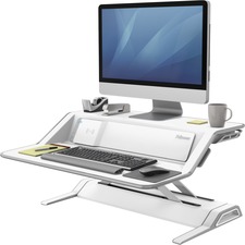 FEL8080201 - Fellowes Lotus&trade; DX Sit-Stand Workstation - White